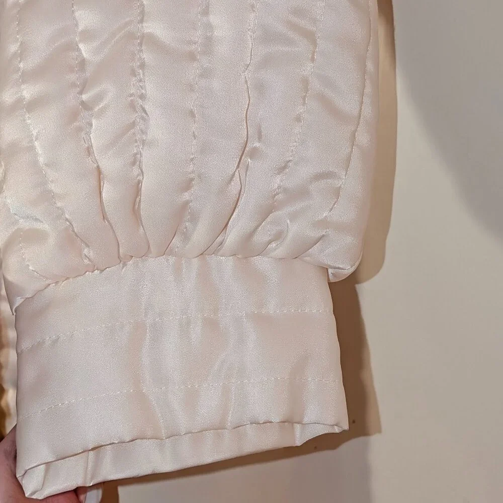 Vintage Quilted Double-Breasted Housecoat